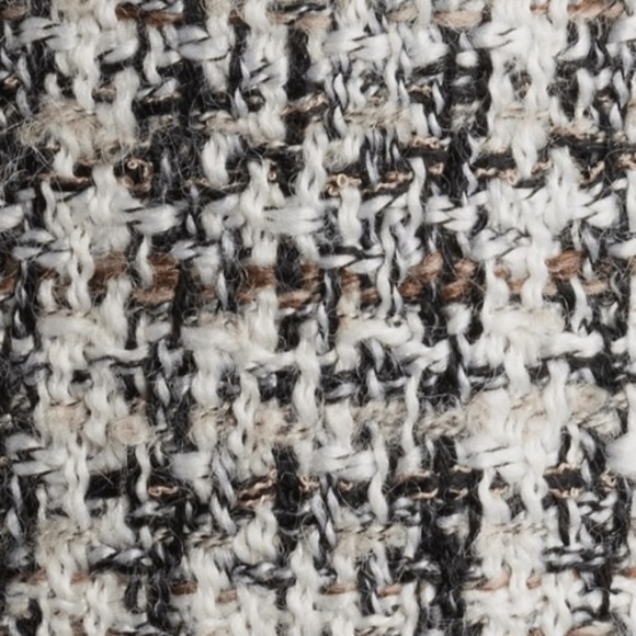 Sam Edelman Tweed Drape Lapel Wrap Coat, Natural Tweed, Black Gray Size 8, NWT‎ - Picture 7 of 15